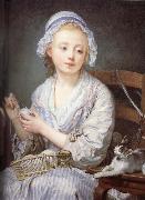 Jean-Baptiste Greuze The wool Winder Sweden oil painting artist